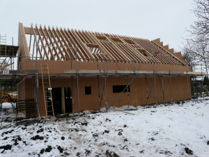 Cladding and rafters