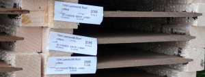 Labels on the wood